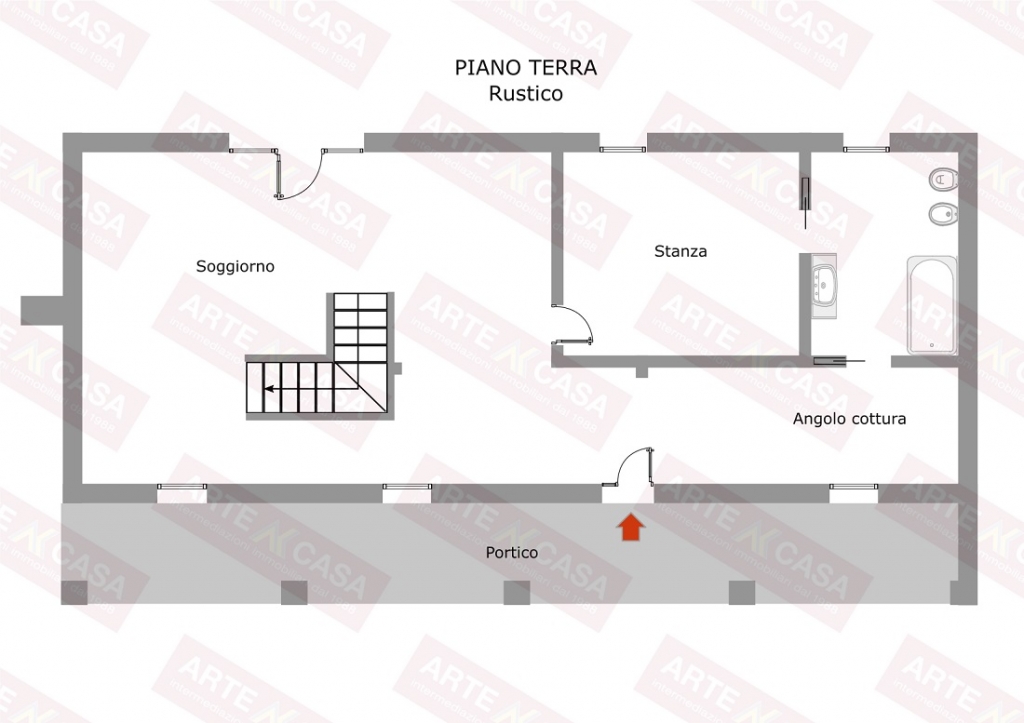 Piano terra rustico