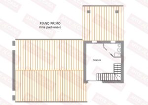 Piano primo villa padronale