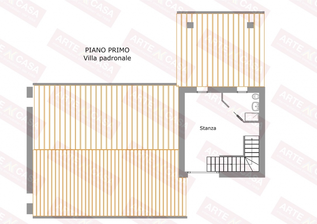 Piano primo villa padronale