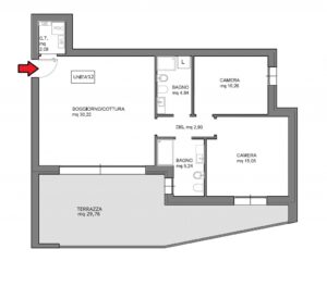 App.12 ultimo piano con terrazza abitabile