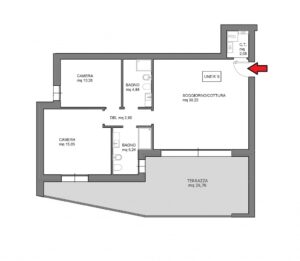 App.5 primo piano terrazza abitabile