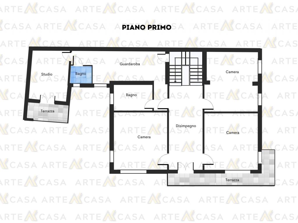 Planimetria piano primo