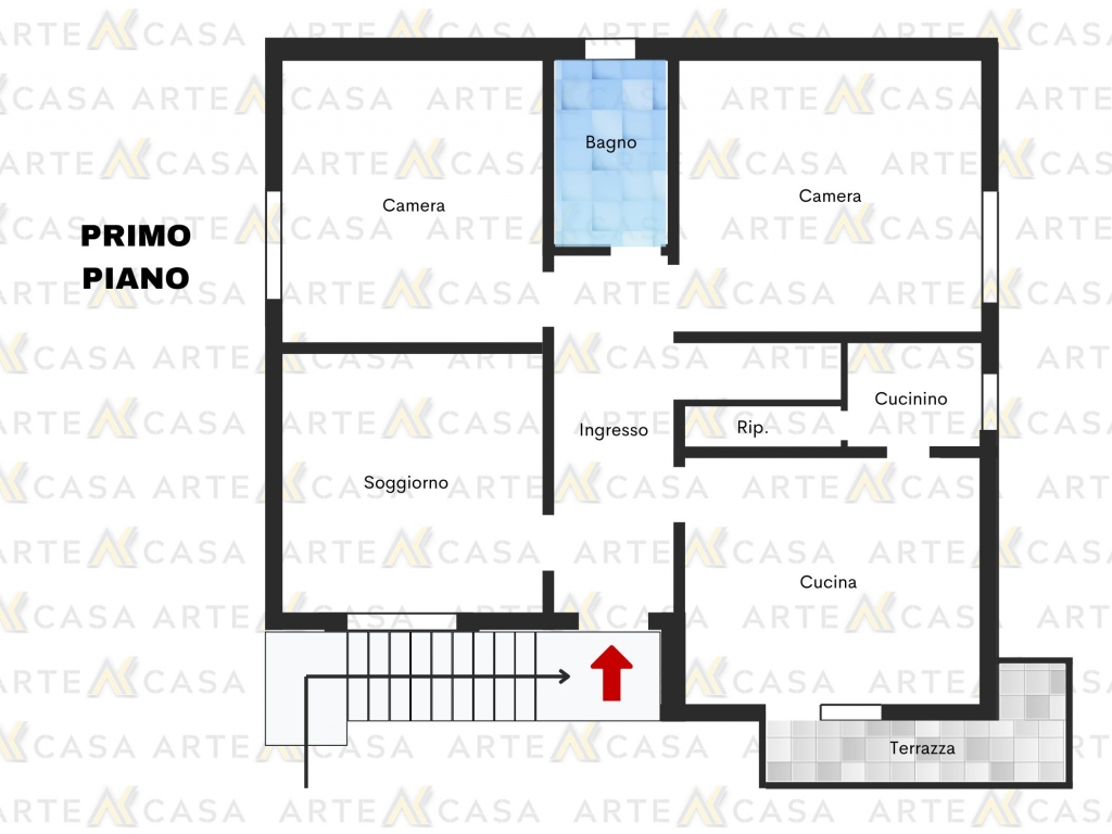 Planimetria piano primo