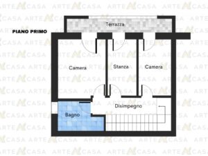 Planimetria piano primo