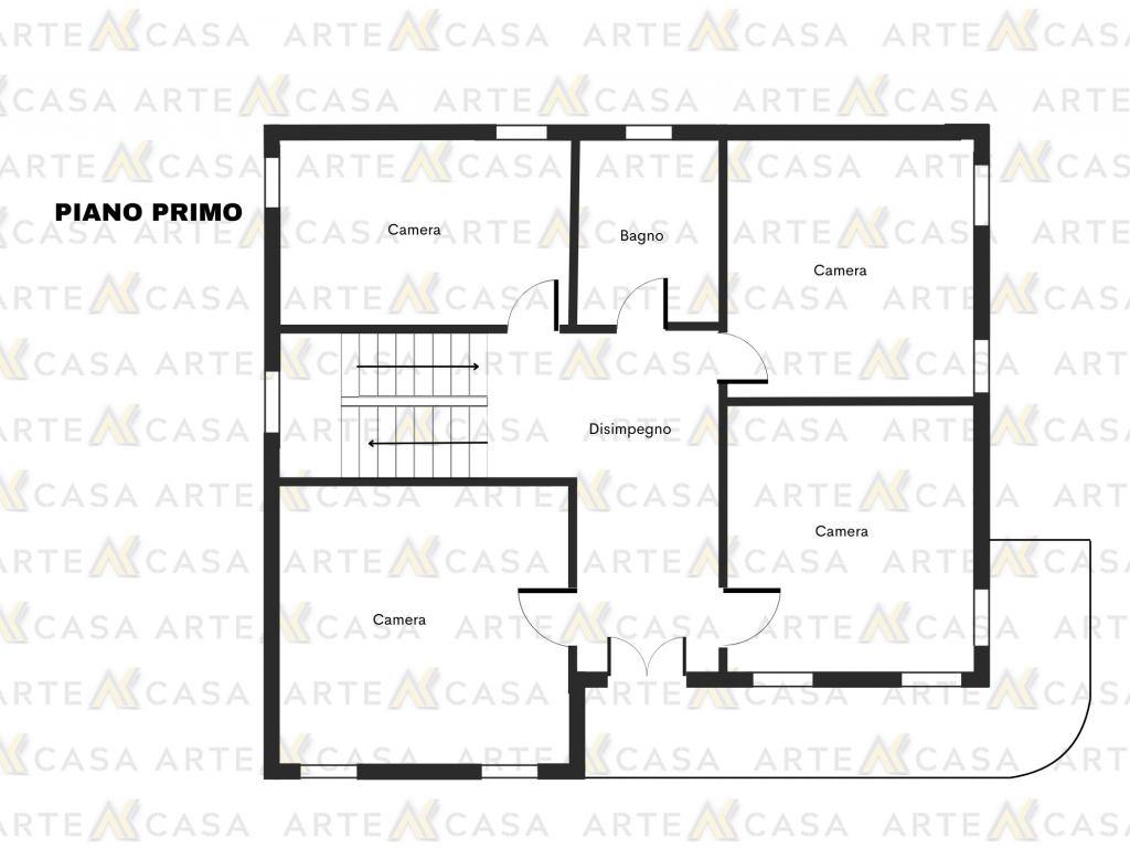 Planimetria piano primo