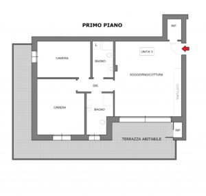 2 camere piano primo