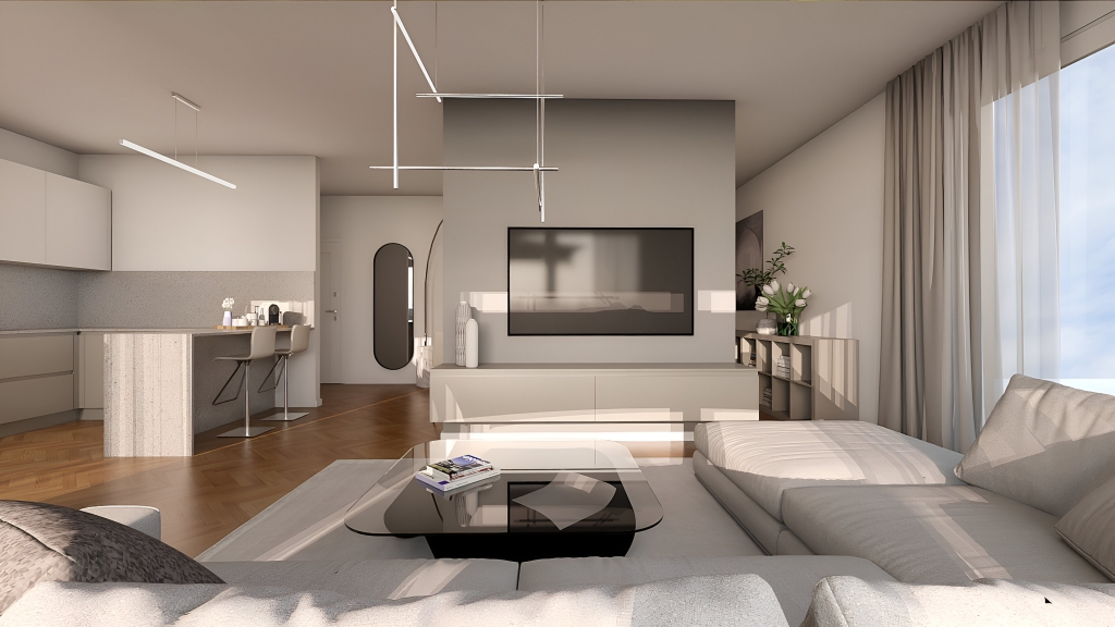 arredo attico ATTICO Render Intero