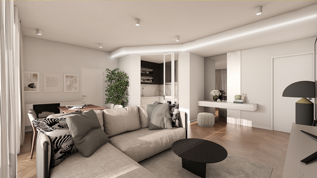 arredo 2 camere Esempio Render Intero